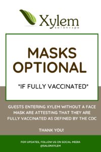 Mask optional fully vaccinated notice